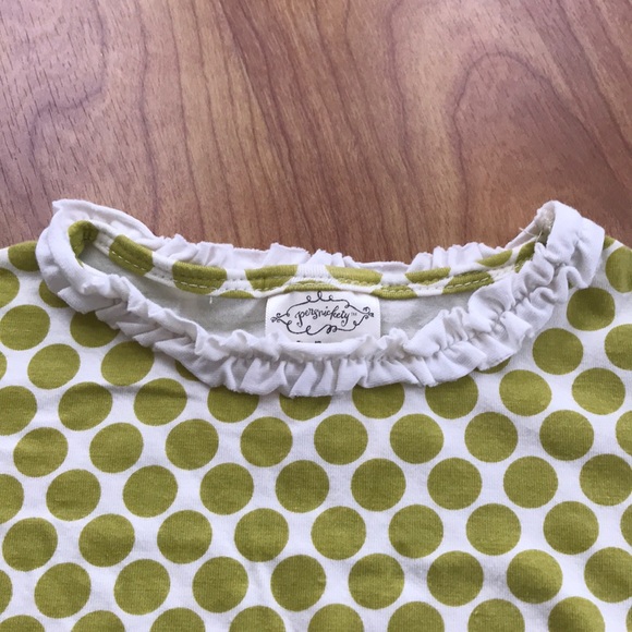 Persnickety green polka dot T shirt - Picture 2 of 3